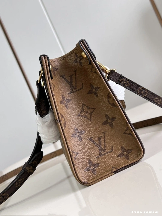 Official oldcobbler BB-18*15*8.5cm VUITTON ONTHEGO LOUIS 0802